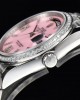 Rolex DayDate 36 SS CSF Best Edition Rome diamonds Pink Dial