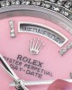 Rolex DayDate 36 SS CSF Best Edition Rome diamonds Pink Dial