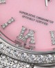 Rolex DayDate 36 SS CSF Best Edition Rome diamonds Pink Dial