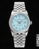 Rolex DayDate 36 SS CSF Best Edition Rome diamonds Turquoise Dial