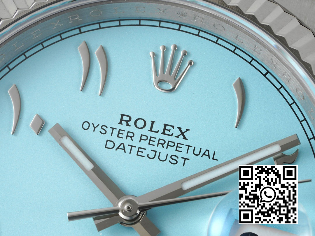 Rolex DayDate 36 SS CSF Best Edition Rome diamonds Turquoise Dial