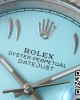 Rolex DayDate 36 SS CSF Best Edition Rome diamonds Turquoise Dial