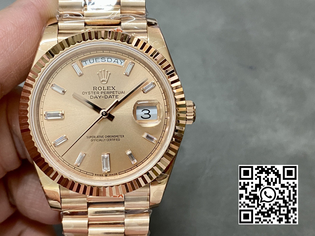 Rolex DayDate 228235 40mm RG GM Factory 1:1 Best Edition RG Dial