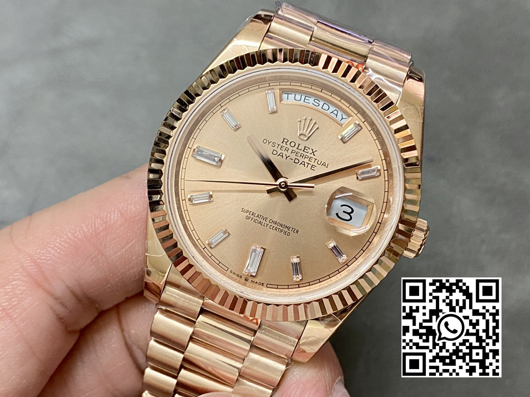 Rolex DayDate 228235 40mm RG GM Factory 1:1 Best Edition RG Dial