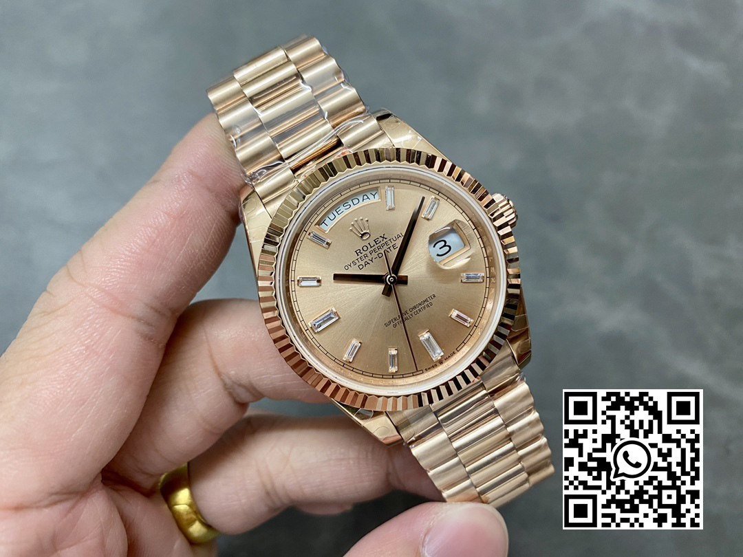 Rolex DayDate 228235 40mm RG GM Factory 1:1 Best Edition RG Dial