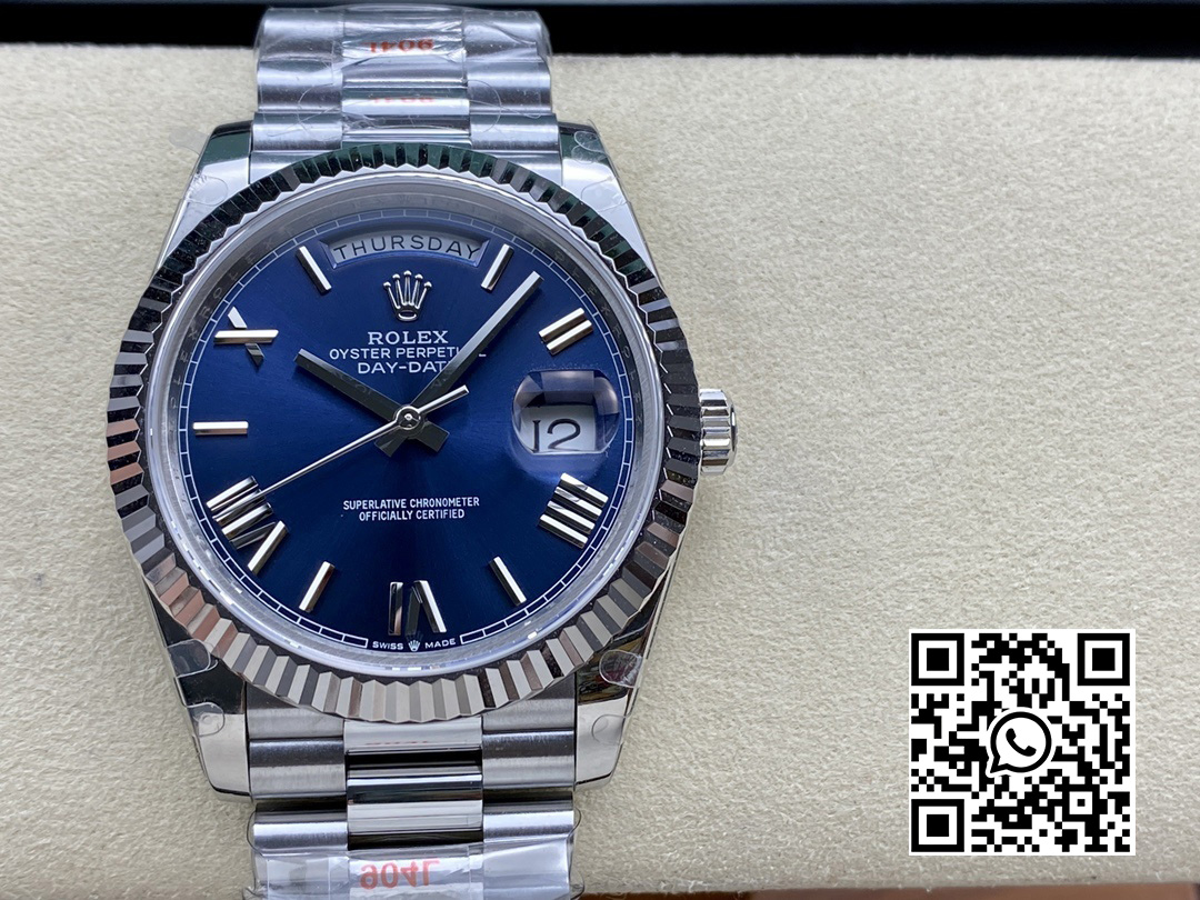 Rolex DayDate 228236 40mm GM Factory 1:1 Best Edition Blue Dial