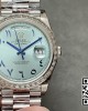 Rolex DayDate 228236 40mm GM Factory 1:1 Best Edition Ice Blue check Dial