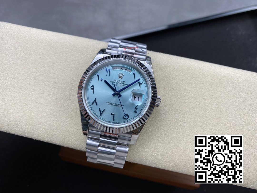 Rolex DayDate 228236 40mm GM Factory 1:1 Best Edition Ice Blue Dial