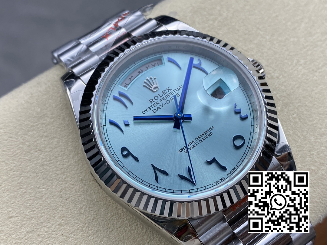 Rolex DayDate 228236 40mm GM Factory 1:1 Best Edition Ice Blue Dial