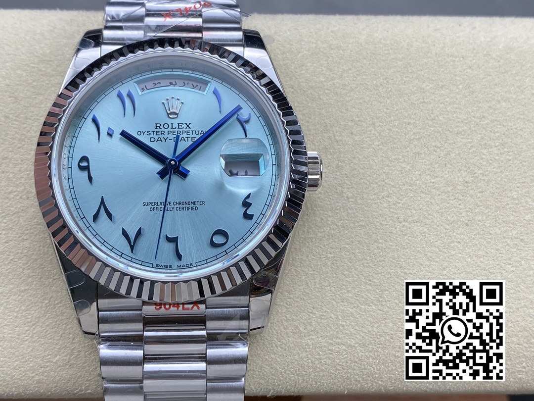 Rolex DayDate 228236 40mm GM Factory 1:1 Best Edition Ice Blue Dial