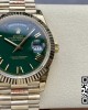 Rolex DayDate 228238 40mm YG GM Factory 1:1 Best Edition Green Dial