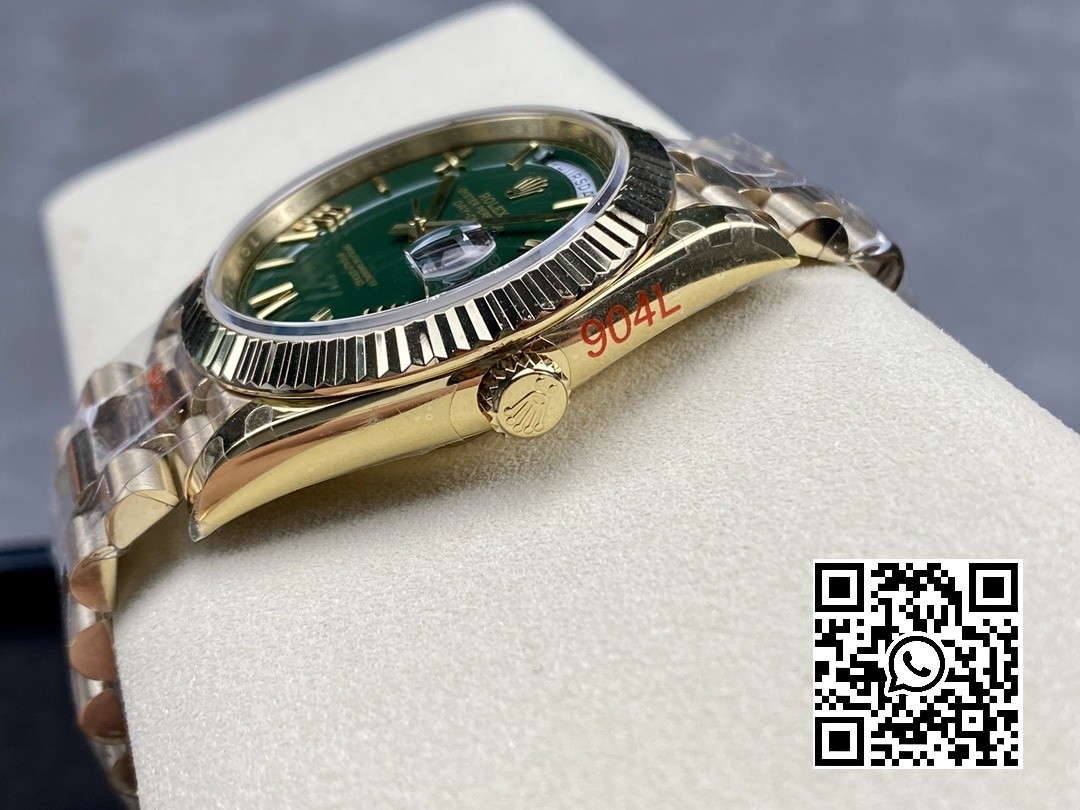 Rolex DayDate 228238 40mm YG GM Factory 1:1 Best Edition Green Dial