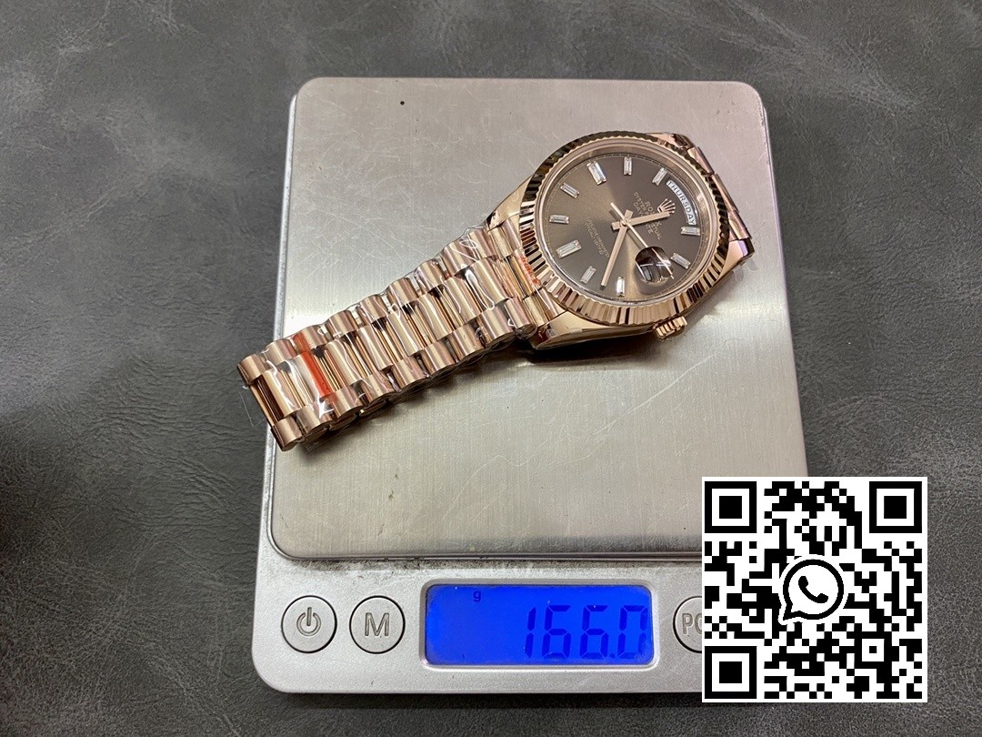 Rolex DayDate 228235 40mm RG GM Factory 1:1 Best Edition Brown Dial