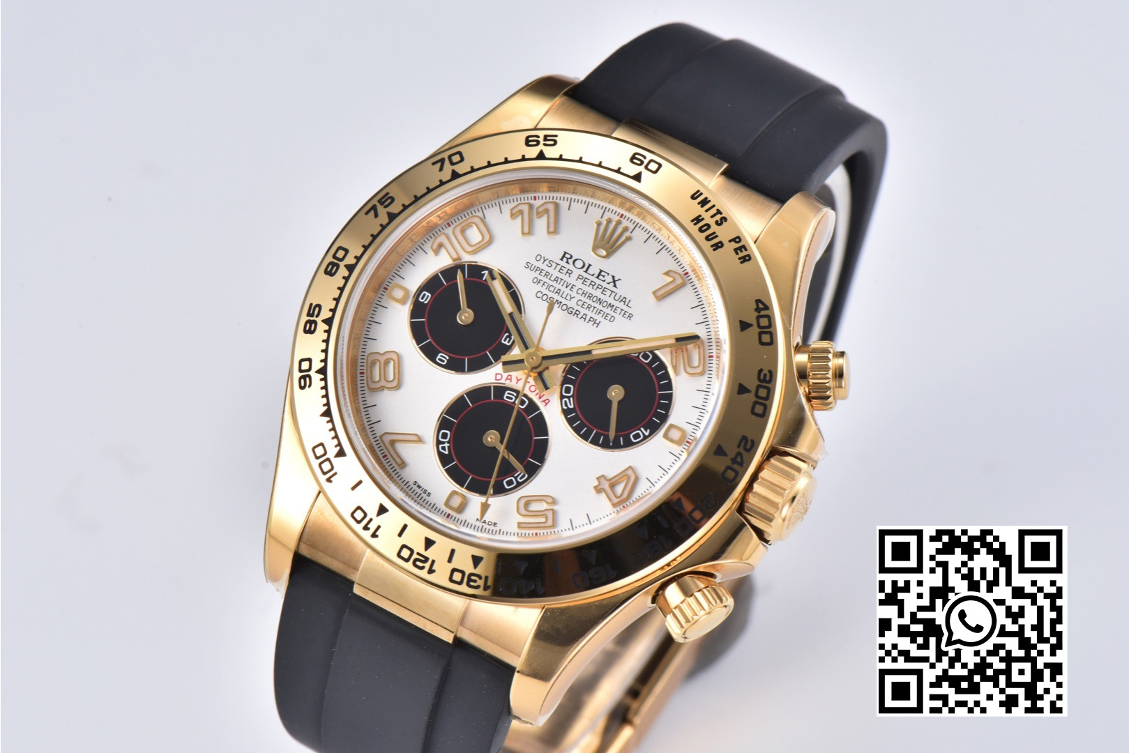 Rolex Daytona 116509 Clean Factory 1:1 Best Edition YG Case White Dial