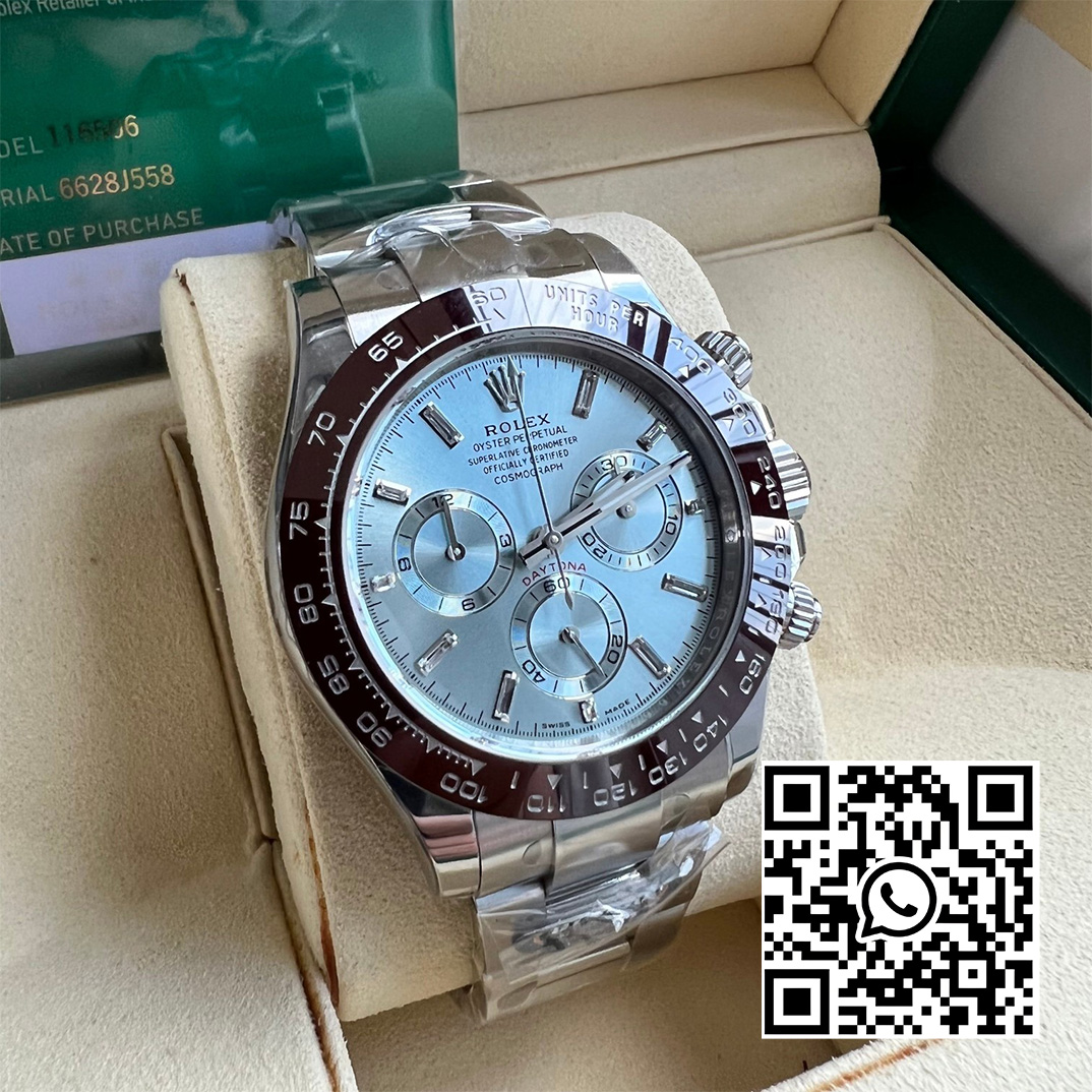 Rolex Daytona 116506 Brown Ceramic BT Factory 1:1 Best Edition Ice Blue Dial