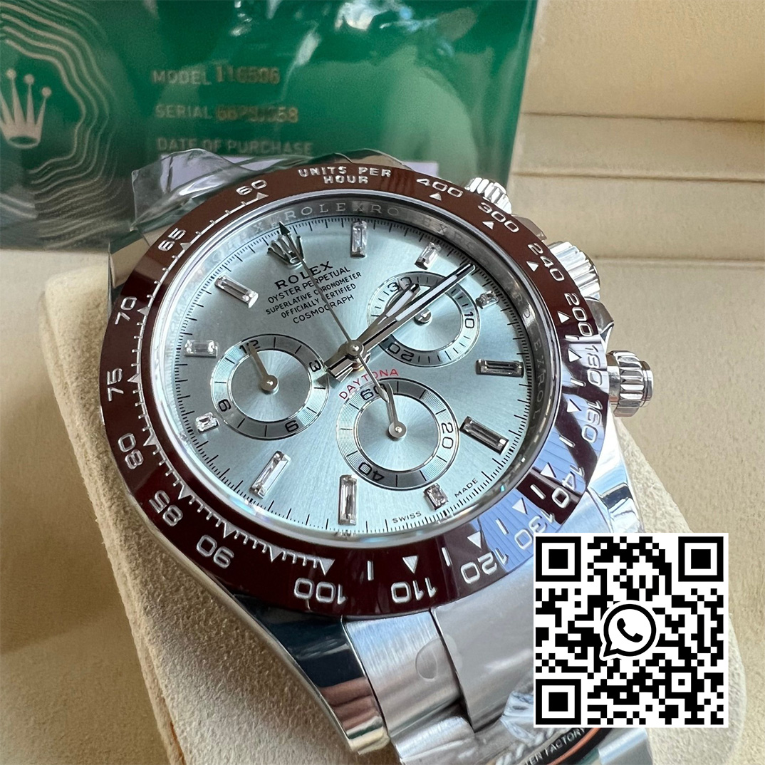 Rolex Daytona 116506 Brown Ceramic BT Factory 1:1 Best Edition Ice Blue Dial