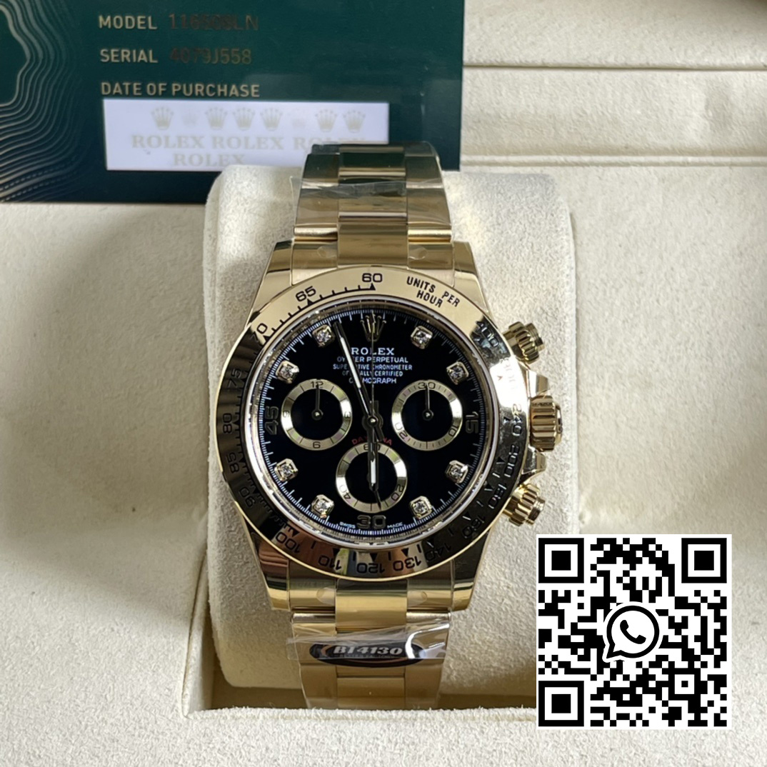 Rolex Daytona 116508 BT Factory 1:1 Best Edition Black Diamonds Dial