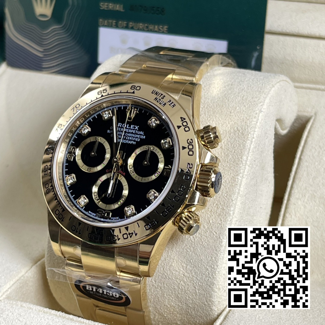 Rolex Daytona 116508 BT Factory 1:1 Best Edition Black Diamonds Dial