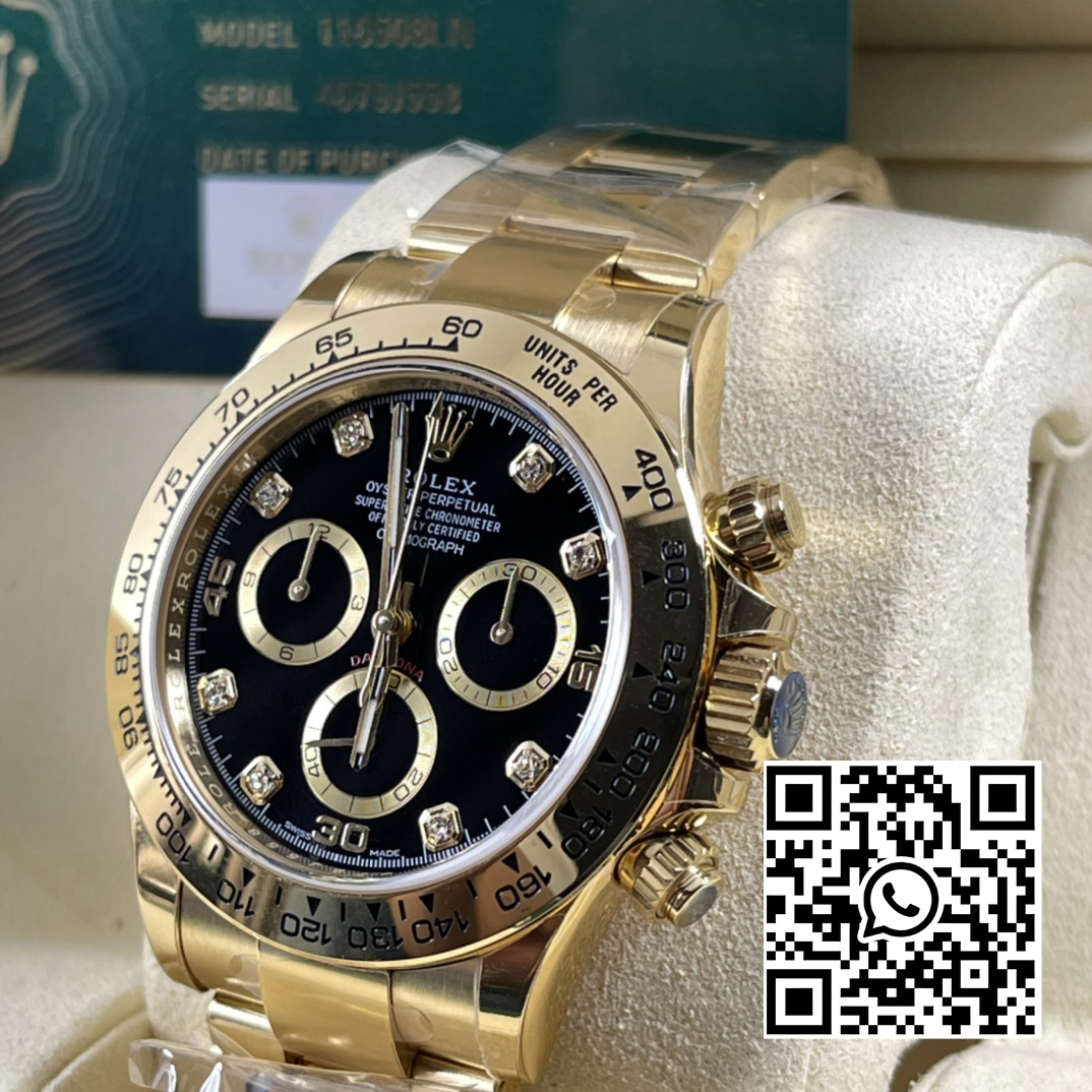 Rolex Daytona 116508 BT Factory 1:1 Best Edition Black Diamonds Dial