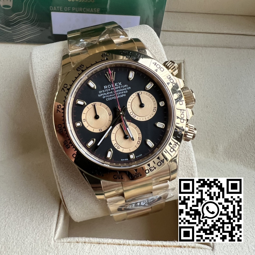 Rolex Daytona 116508 BT Factory 1:1 Best Edition Black/YG Dial