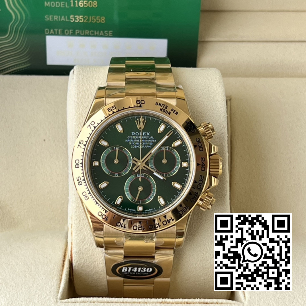 Rolex Daytona 116508 BT Factory 1:1 Best Edition Green Dial