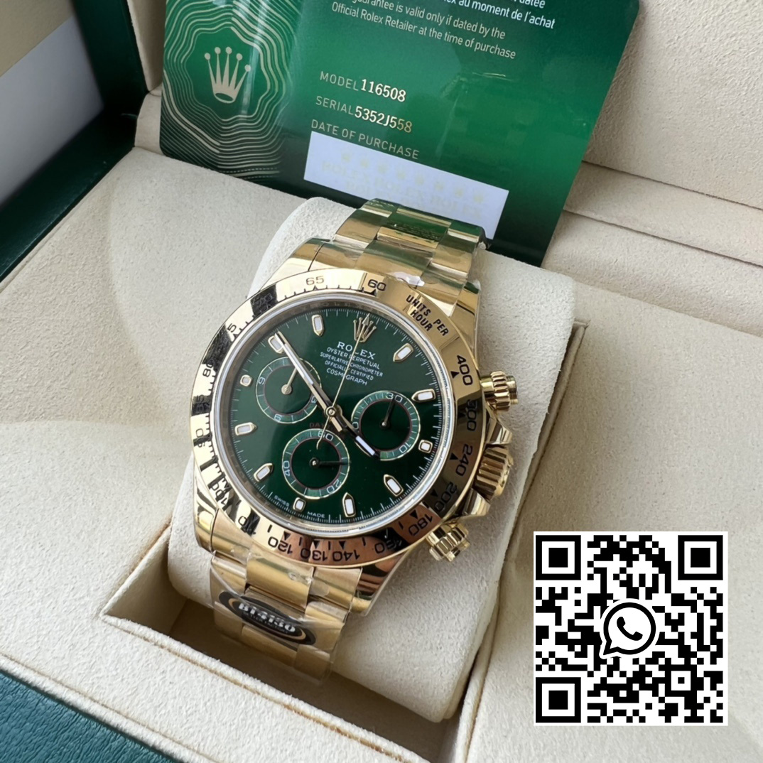 Rolex Daytona 116508 BT Factory 1:1 Best Edition Green Dial