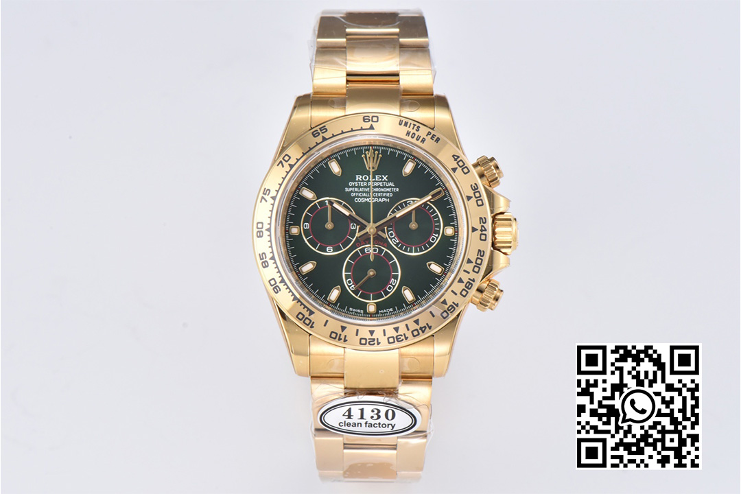 Rolex Daytona 116508 Clean Factory 1:1 Best Edition 904L Steel Green Dial