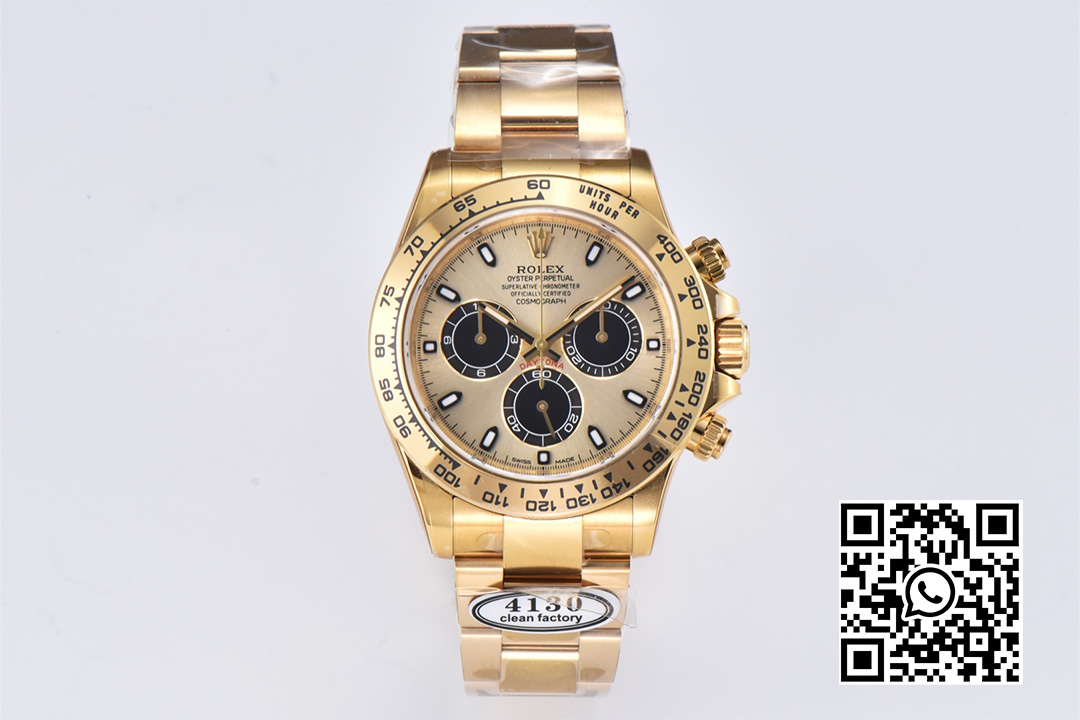 Rolex Daytona 116508 Clean Factory 1:1 Best Edition 904L Steel YG/Black Dial