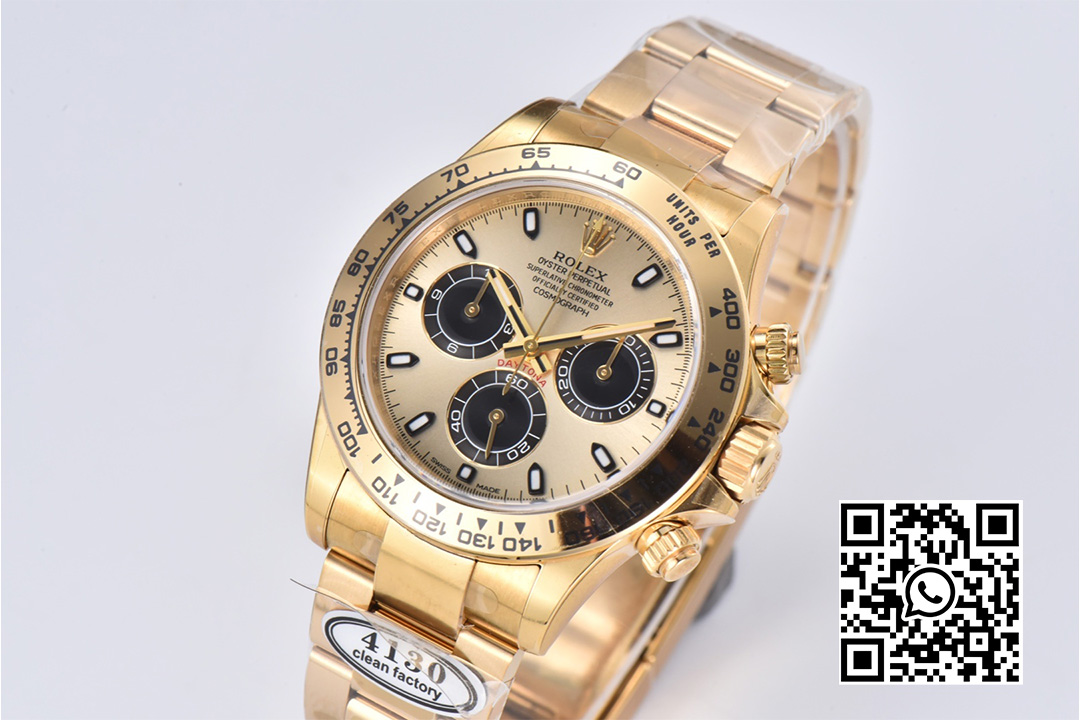 Rolex Daytona 116508 Clean Factory 1:1 Best Edition 904L Steel YG/Black Dial