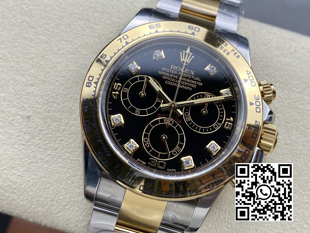 Rolex Daytona 116503 Clean Factory 1:1 Best Edition Black Diamonds Dial