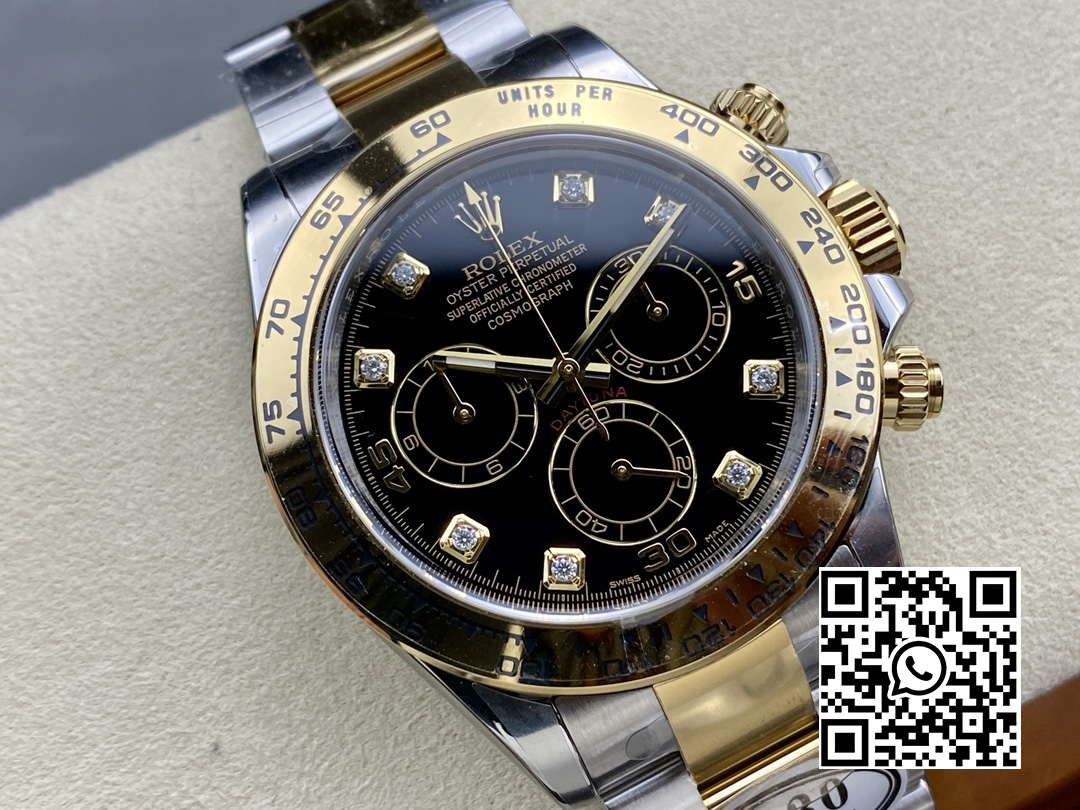 Rolex Daytona 116503 Clean Factory 1:1 Best Edition Black Diamonds Dial