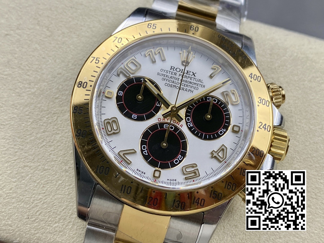 Rolex Daytona 116503 SS/YG Clean Factory 1:1 Best Edition White Dial