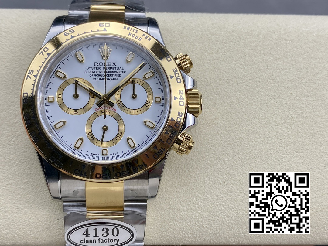 Rolex Daytona 116503 SS/YG Clean Factory 1:1 Best Edition White Stick Dial