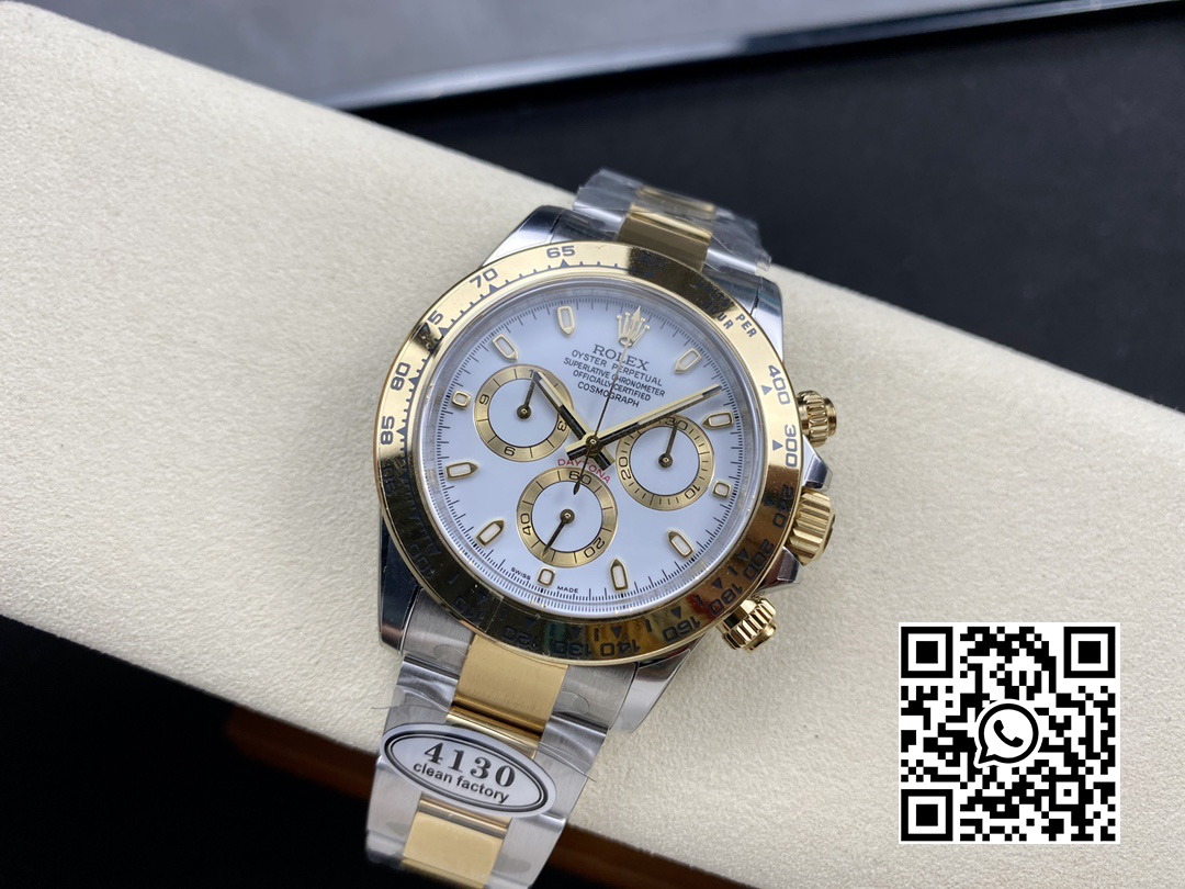 Rolex Daytona 116503 SS/YG Clean Factory 1:1 Best Edition White Stick Dial