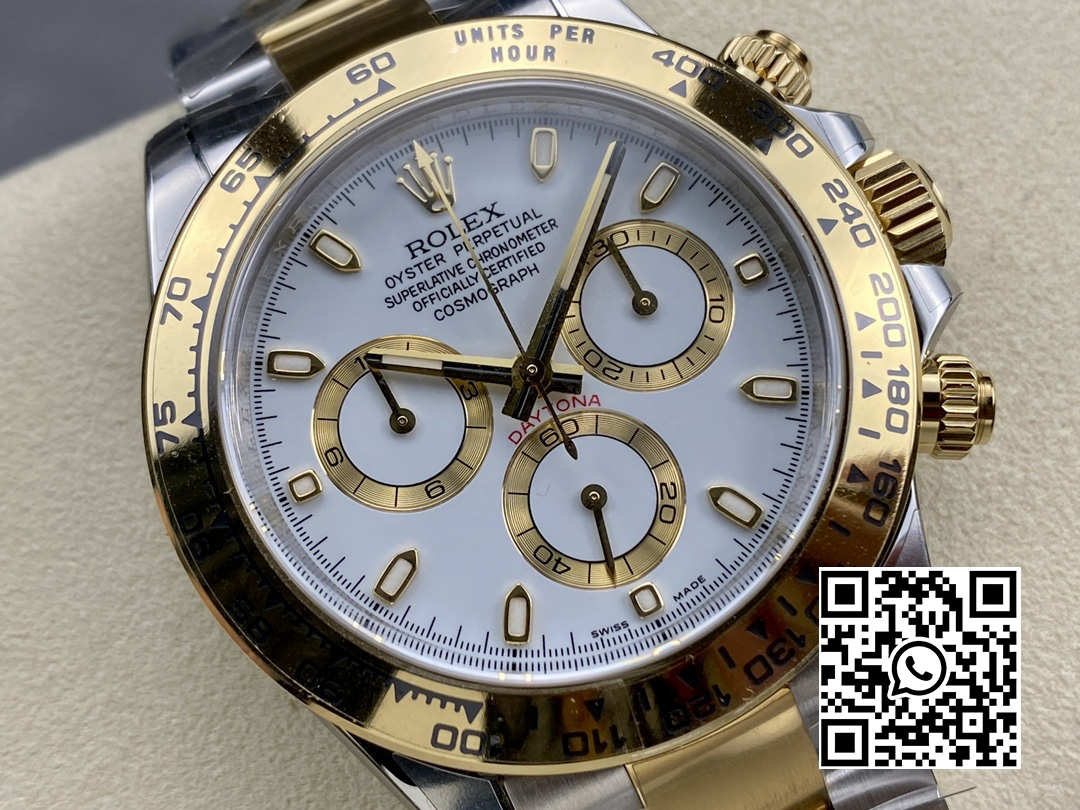 Rolex Daytona 116503 SS/YG Clean Factory 1:1 Best Edition White Stick Dial