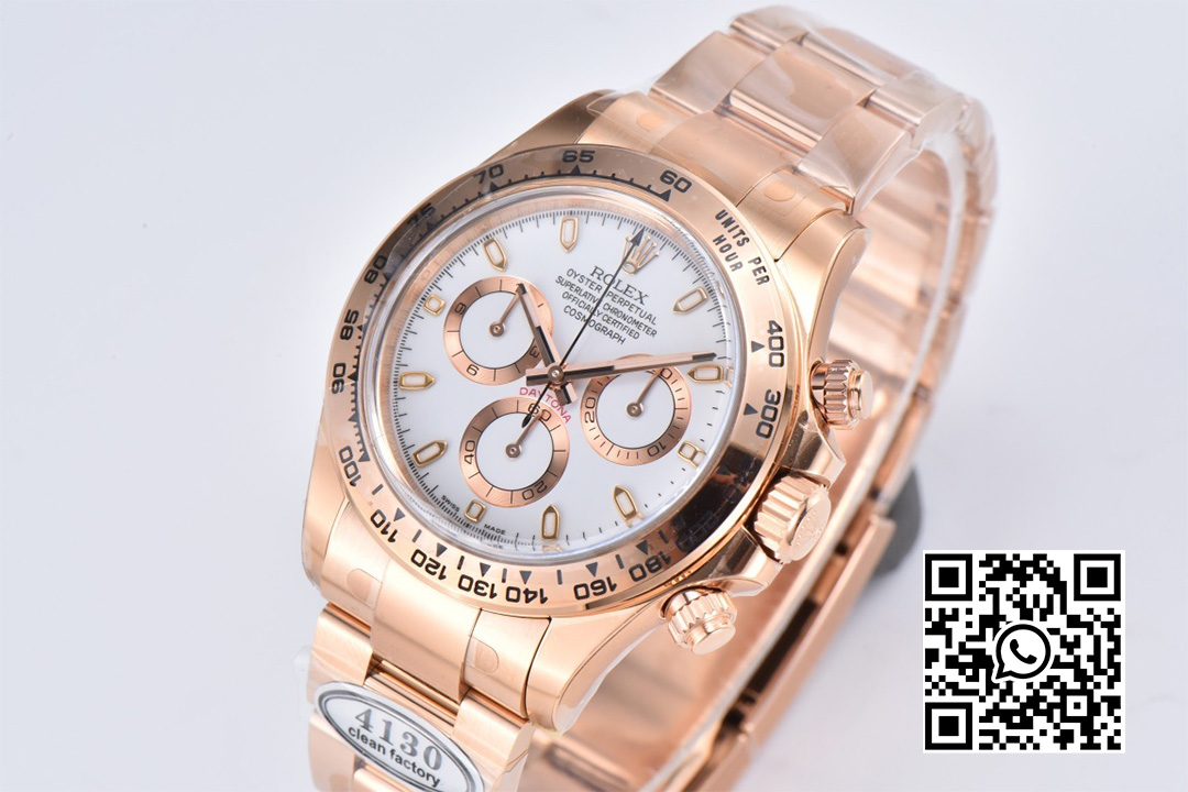 Rolex Daytona 116505 1:1 Best Edition Clean Factory White Stick Dial