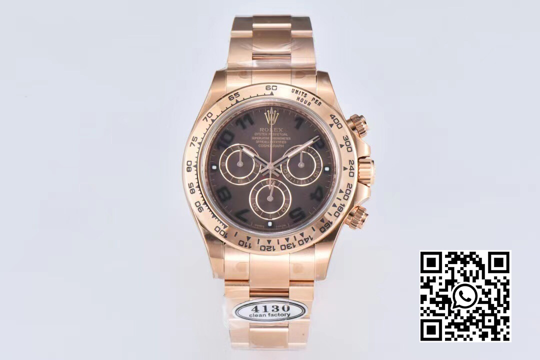 Rolex Daytona 116505 RG Clean Factory 1:1 Best Edition Brown Dial