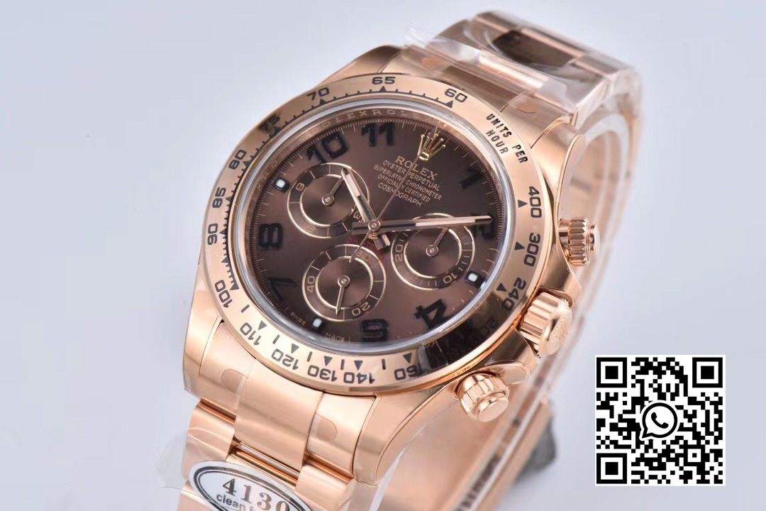 Rolex Daytona 116505 RG Clean Factory 1:1 Best Edition Brown Dial