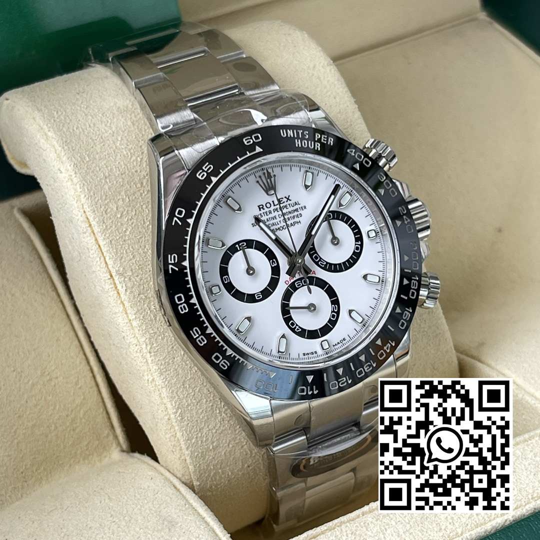 Rolex Daytona 116500 BT Factory 1:1 Best Edition 904L SS Case and Bracelet White Dial