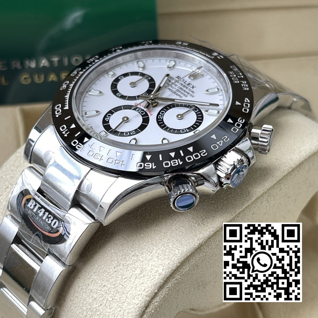 Rolex Daytona 116500 BT Factory 1:1 Best Edition 904L SS Case and Bracelet White Dial