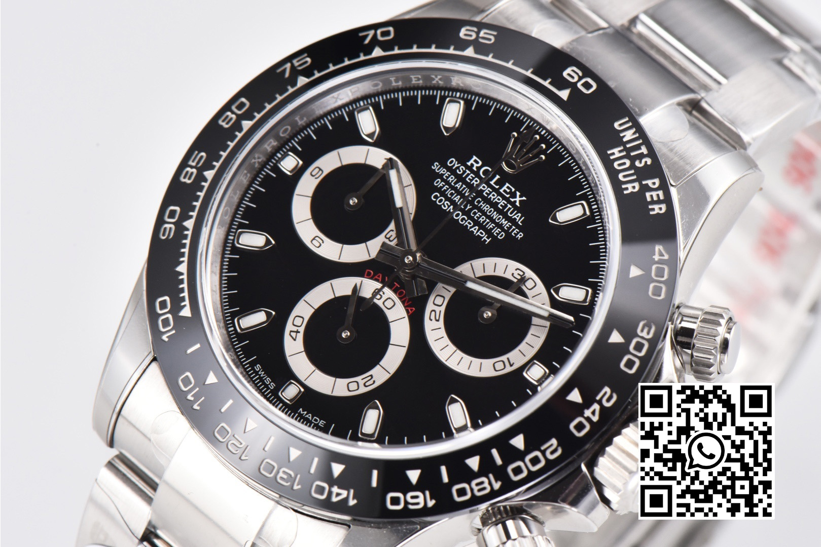 Rolex Daytona 116500 Clean Factory 1:1 Best Edition 904L SS Case and Bracelet Black Dial