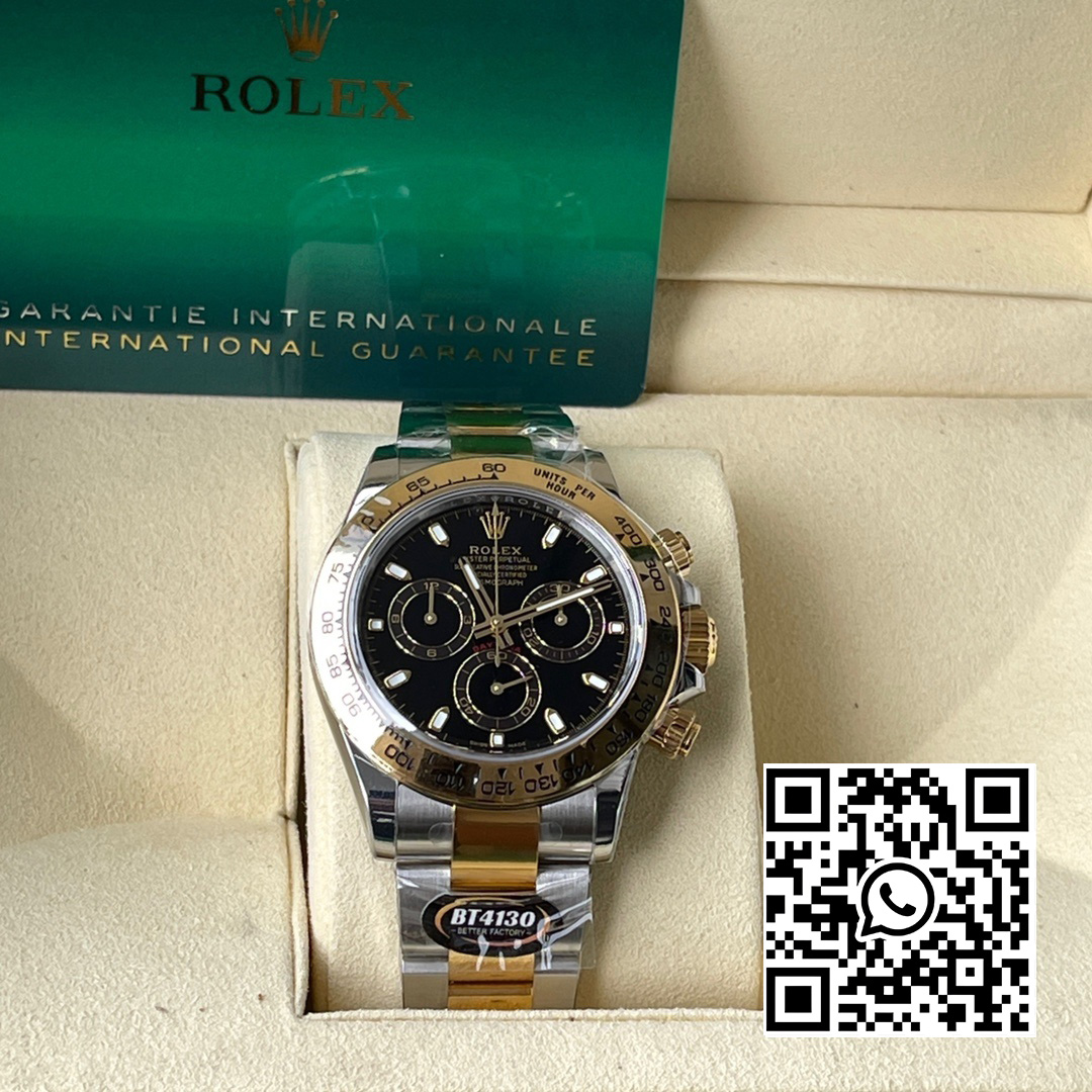 Rolex Daytona 116503 BT Factory 1:1 Best Edition 904L SS Case and Bracelet Black Dial