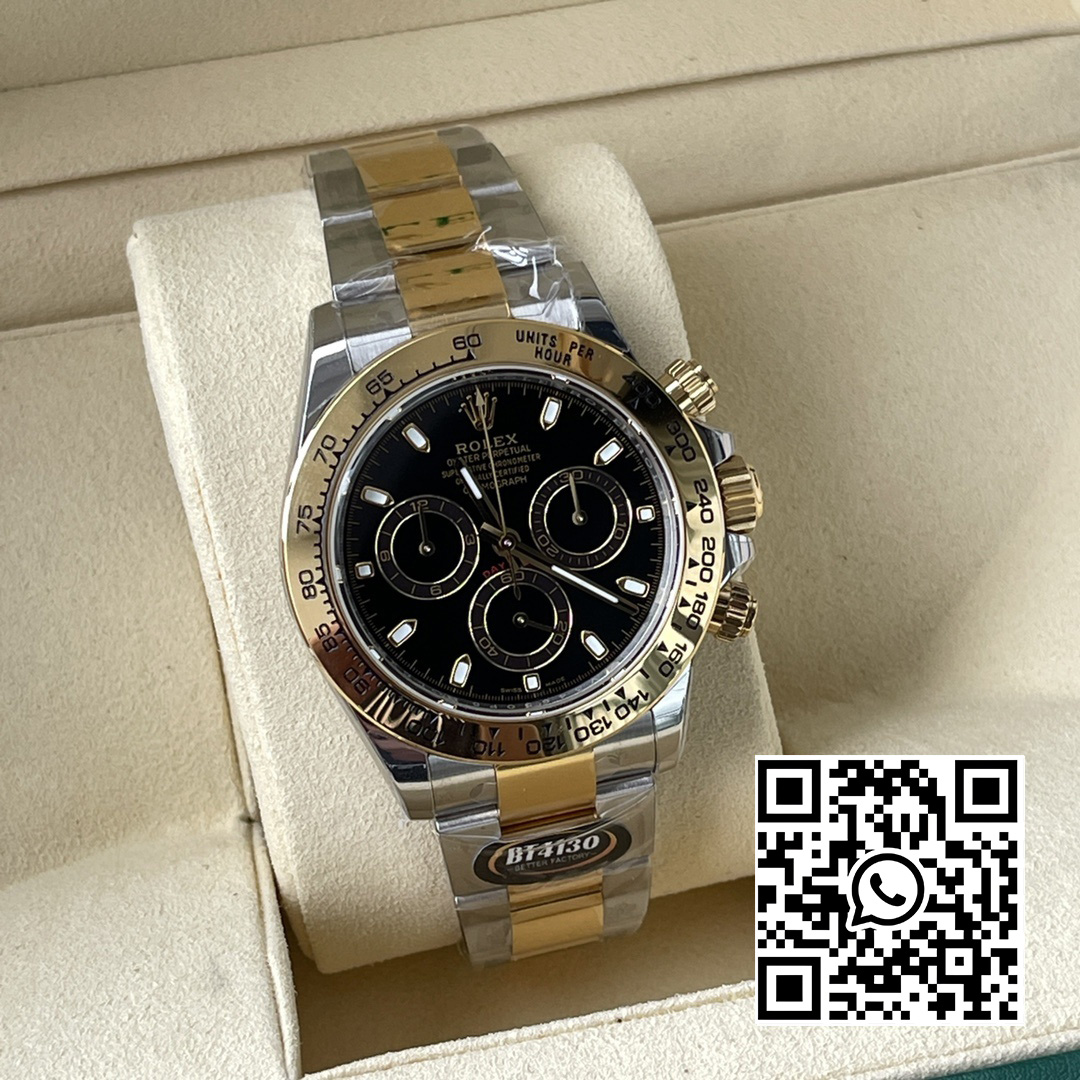 Rolex Daytona 116503 BT Factory 1:1 Best Edition 904L SS Case and Bracelet Black Dial