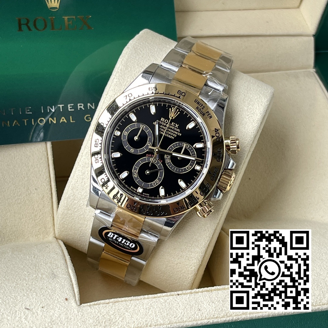 Rolex Daytona 116503 BT Factory 1:1 Best Edition 904L SS Case and Bracelet Black Dial