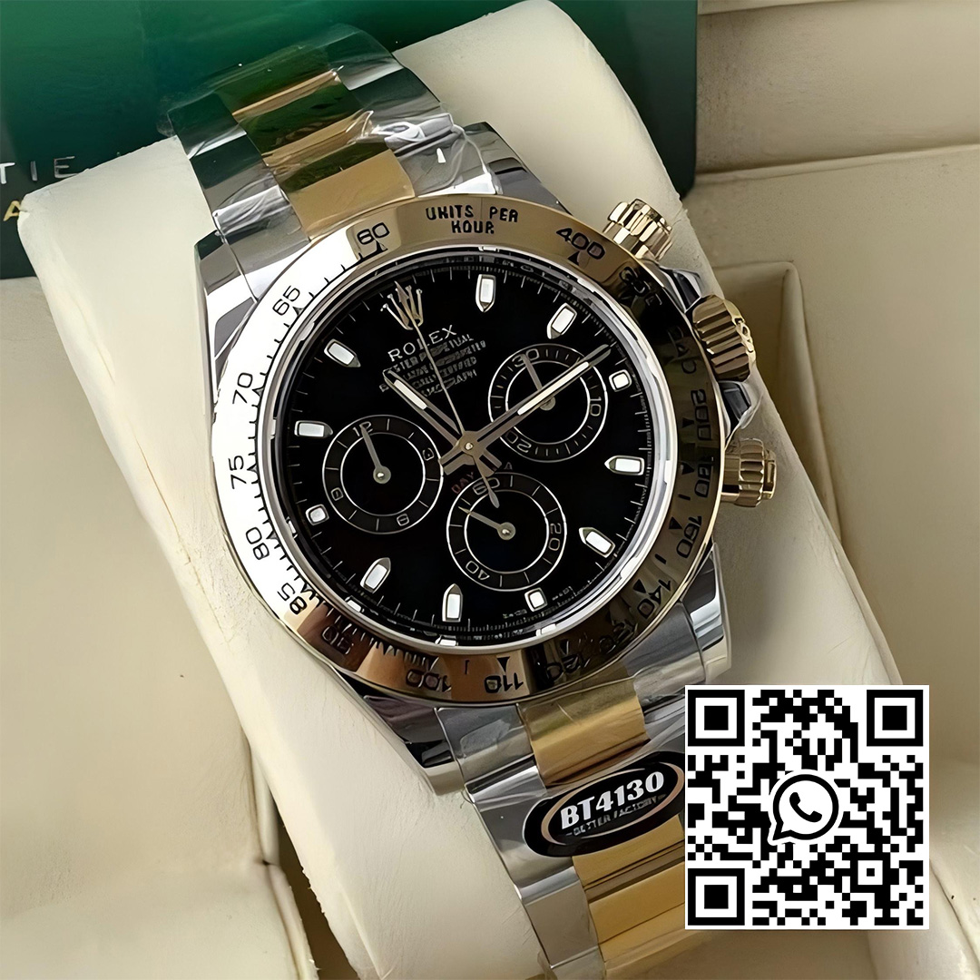 Rolex Daytona 116503 BT Factory 1:1 Best Edition 904L SS Case and Bracelet Black Dial