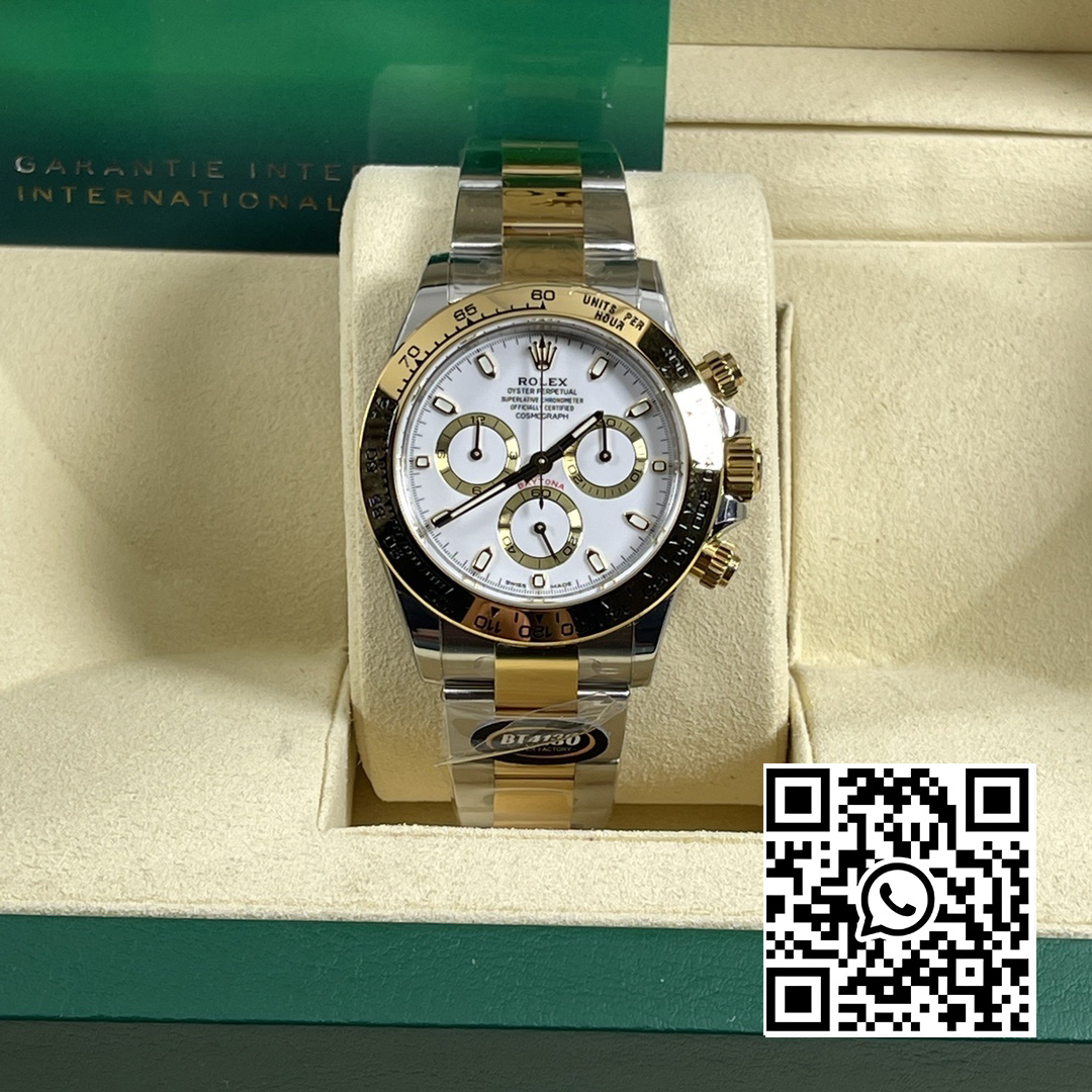 Rolex Daytona 116503 BT Factory 1:1 Best Edition 904L SS Case and Bracelet White Dial