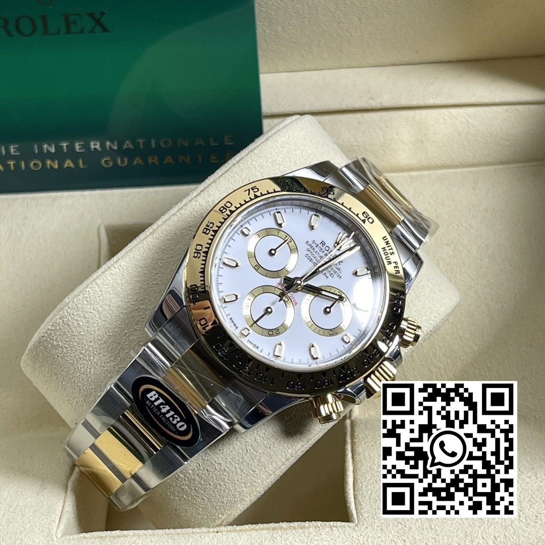 Rolex Daytona 116503 BT Factory 1:1 Best Edition 904L SS Case and Bracelet White Dial