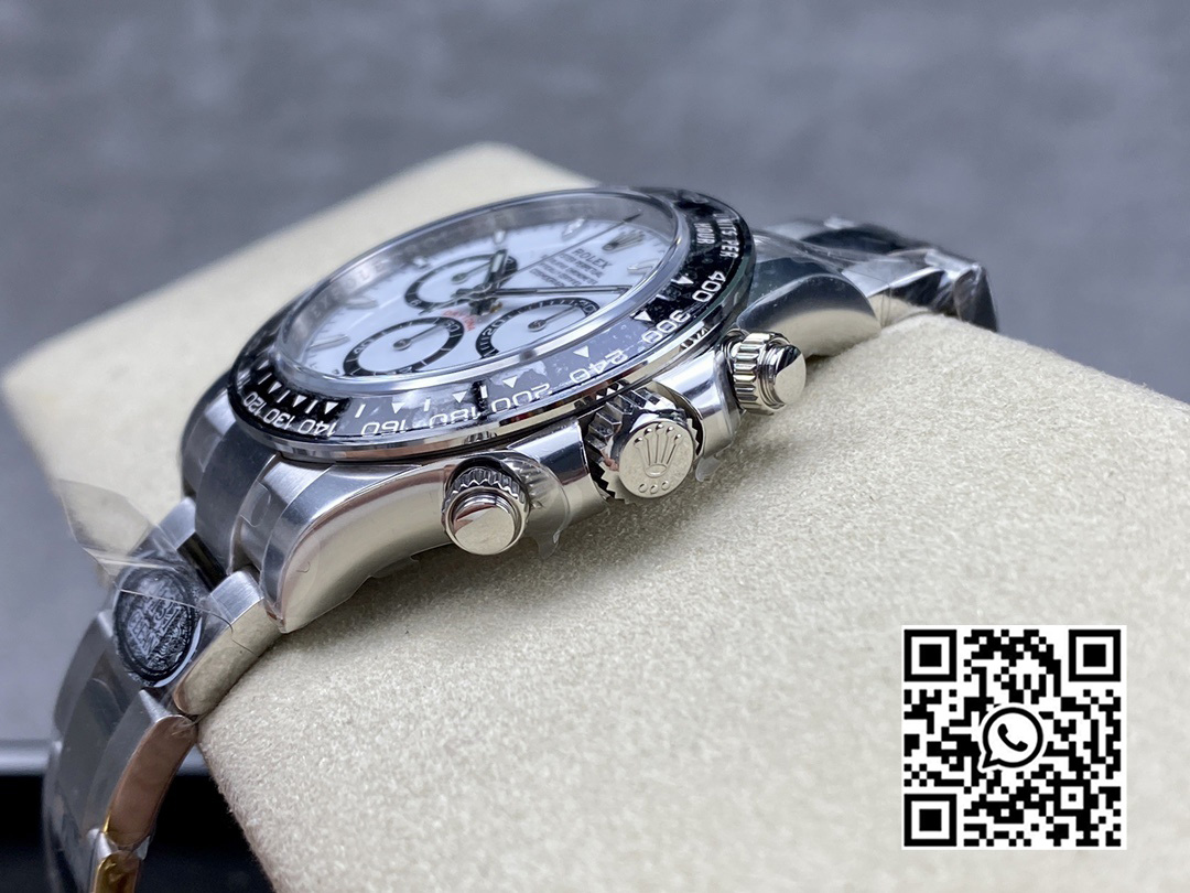 Rolex Daytona 126500 Panda Clean Factory 1:1 Best Edition 904L SS Case and Bracelet White Dial