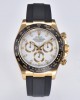 Rolex Daytona 116518 YG Clean Factory 1:1 Best Edition Black Ceramic Bezel White Stick Dial