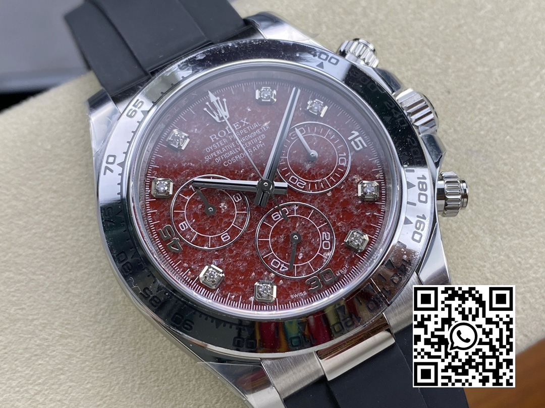 Rolex Daytona 116519 Clean Factory 1:1 Best Edition 904L SS Case and Bracelet Red Sodalite Dial